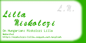 lilla miskolczi business card